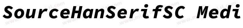 SourceHanSerifSC Medium GBpc EUC H字体转换